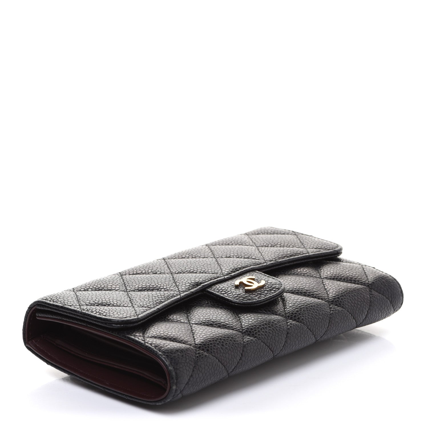 Chanel Caviar Quilted Large Flap Wallet Black 4 of 11