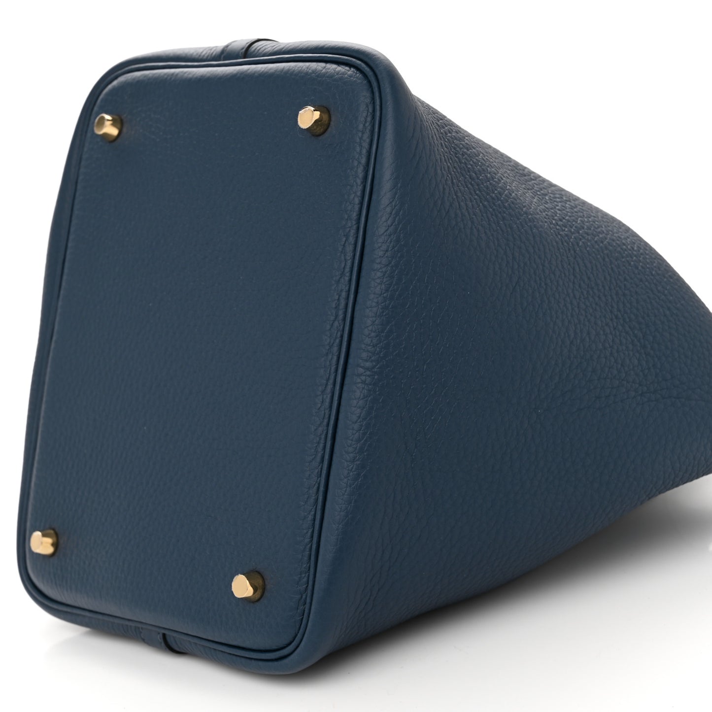 Taurillon Clemence Picotin Lock 22 MM Bleu De Prusse