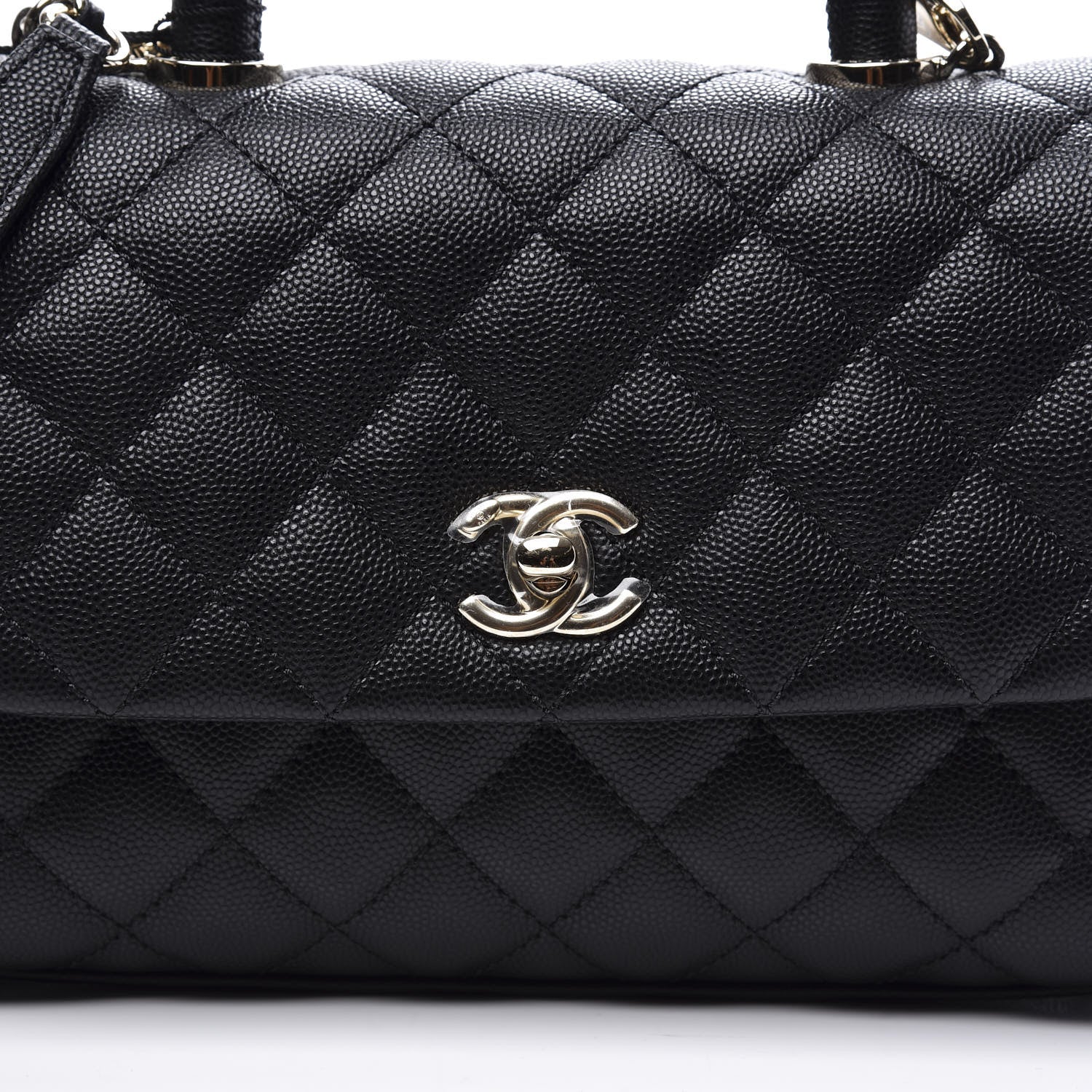 Chanel Caviar Quilted Mini Coco Handle Flap Black 9 of 10