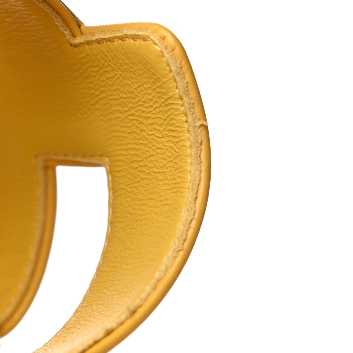 Hermes Calfskin Oran Sandals 36.5 Jaune Citron 9 of 10