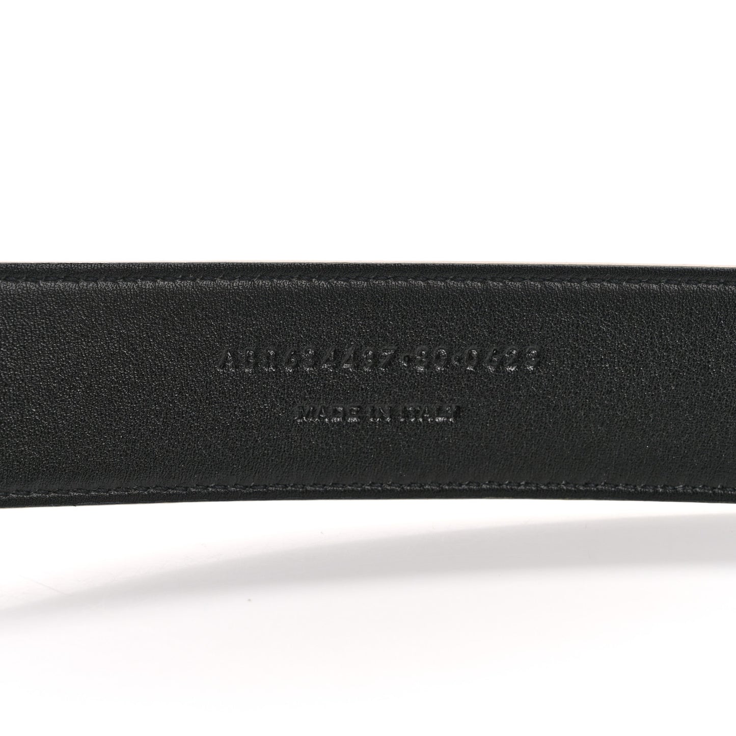 Smooth Calfskin Monogram Square Buckle Belt 80 32 Dark Beige