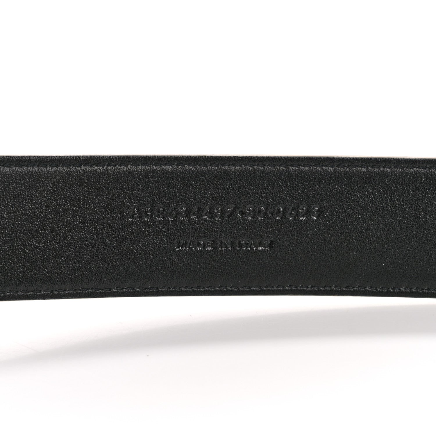 Saint Laurent Smooth Calfskin Monogram Square Buckle Belt 80 32 Dark Beige 6 of 6