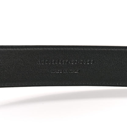 Saint Laurent Smooth Calfskin Monogram Square Buckle Belt 80 32 Dark Beige 6 of 6