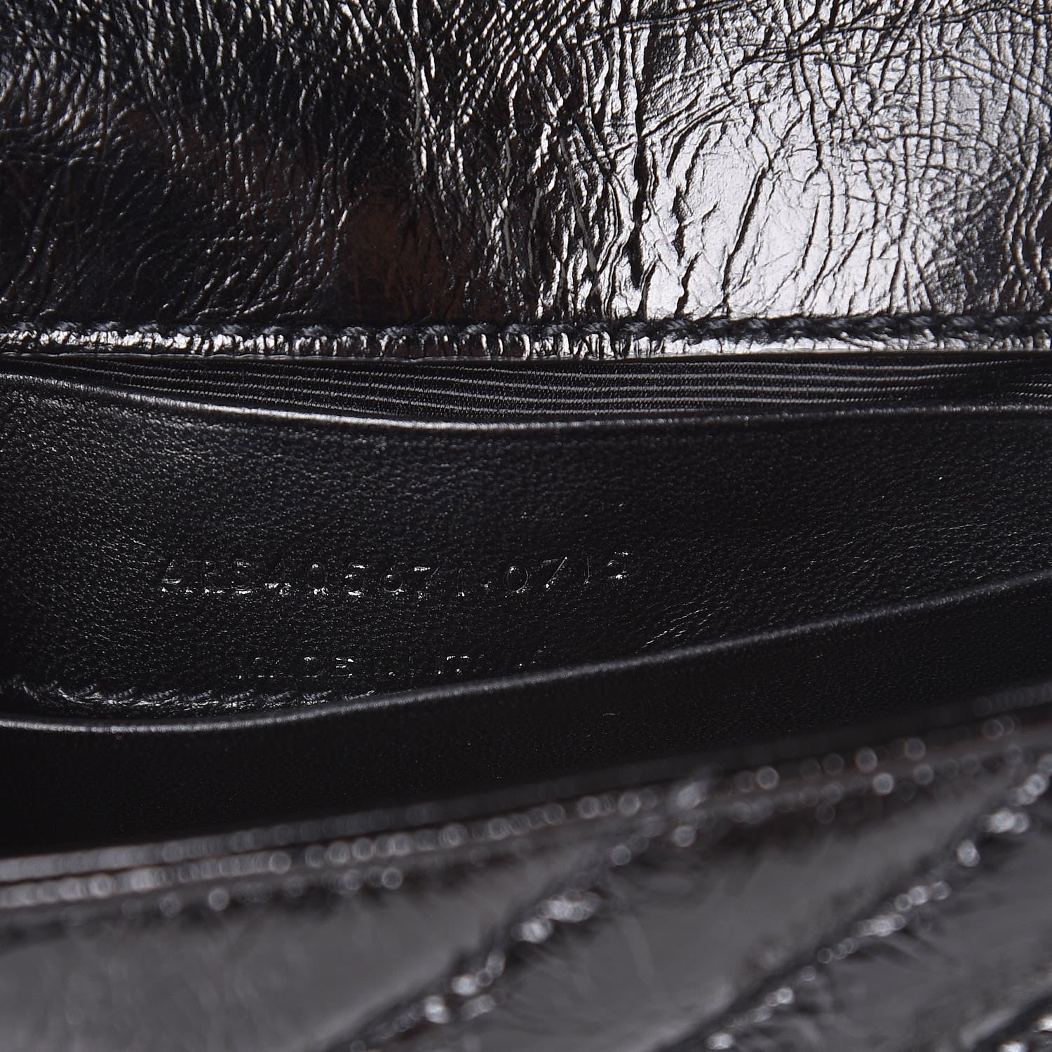 Saint Laurent Calfskin Matelassé Monogram Classic Baby Punk Chain Bag Black 7 of 7