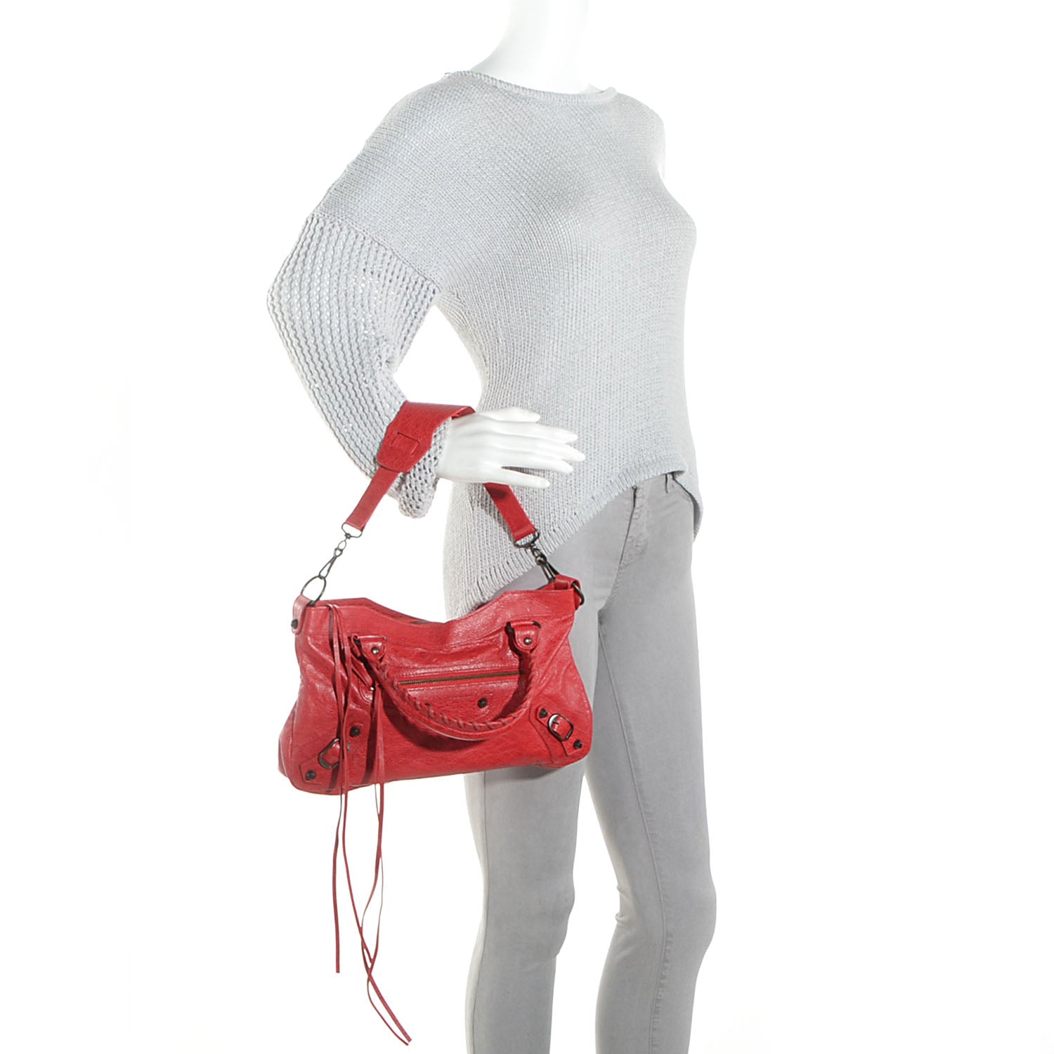 Balenciaga Agneau Classic Hardware First Coquelicot 2 of 12