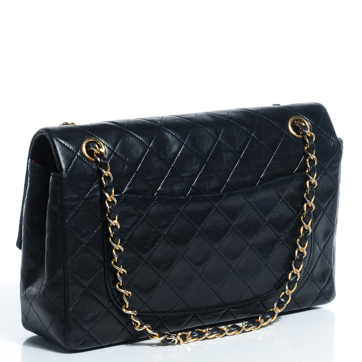 Chanel Lambskin Quilted Medium Single Flap Black 3 of 9