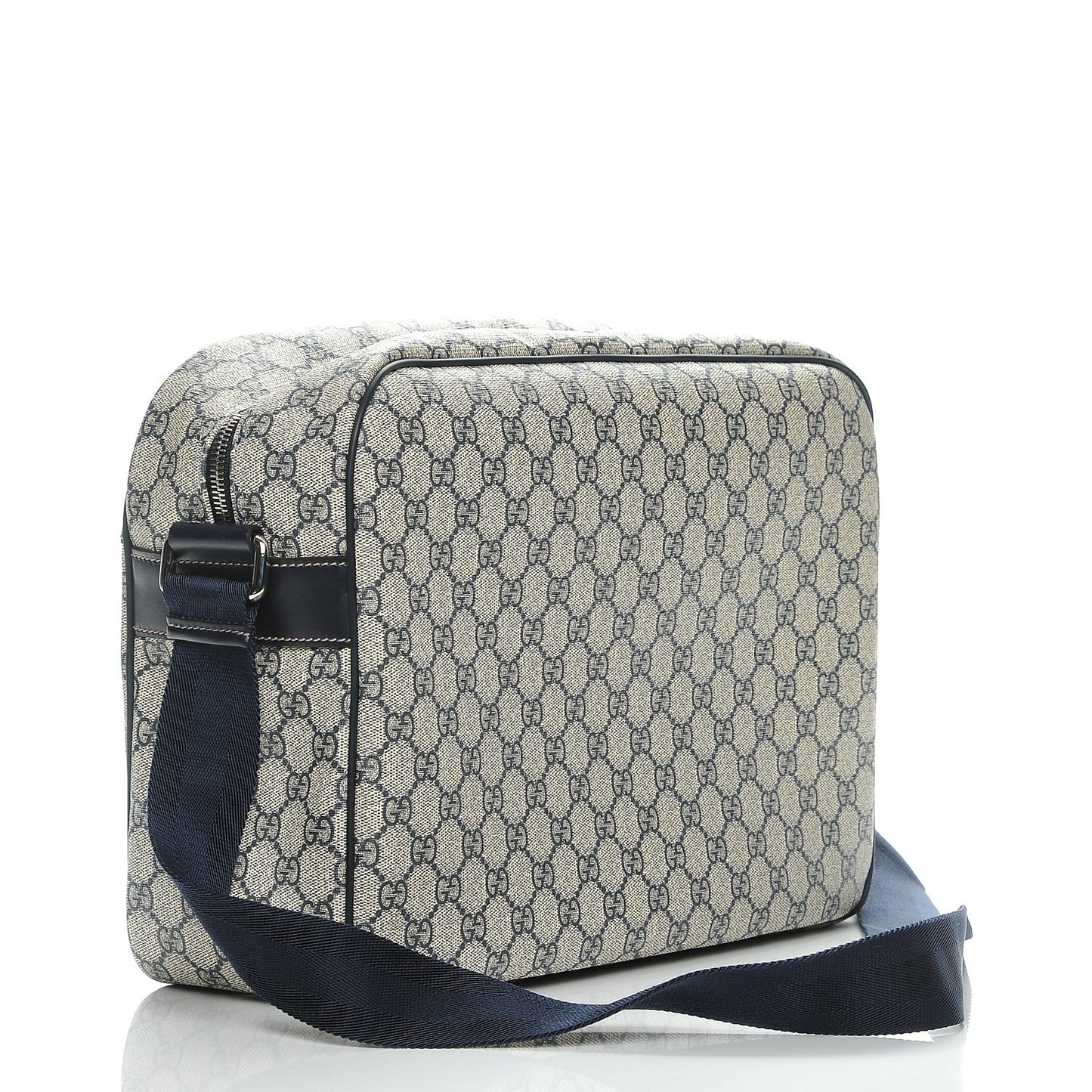 GG Plus Monogram Large Messenger Bag Navy