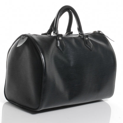 Louis Vuitton Epi Speedy 30 Black 3 of 10