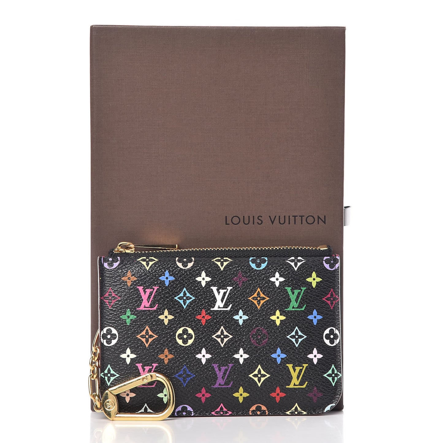 Monogram Multicolor Key Pouch Black Grenade