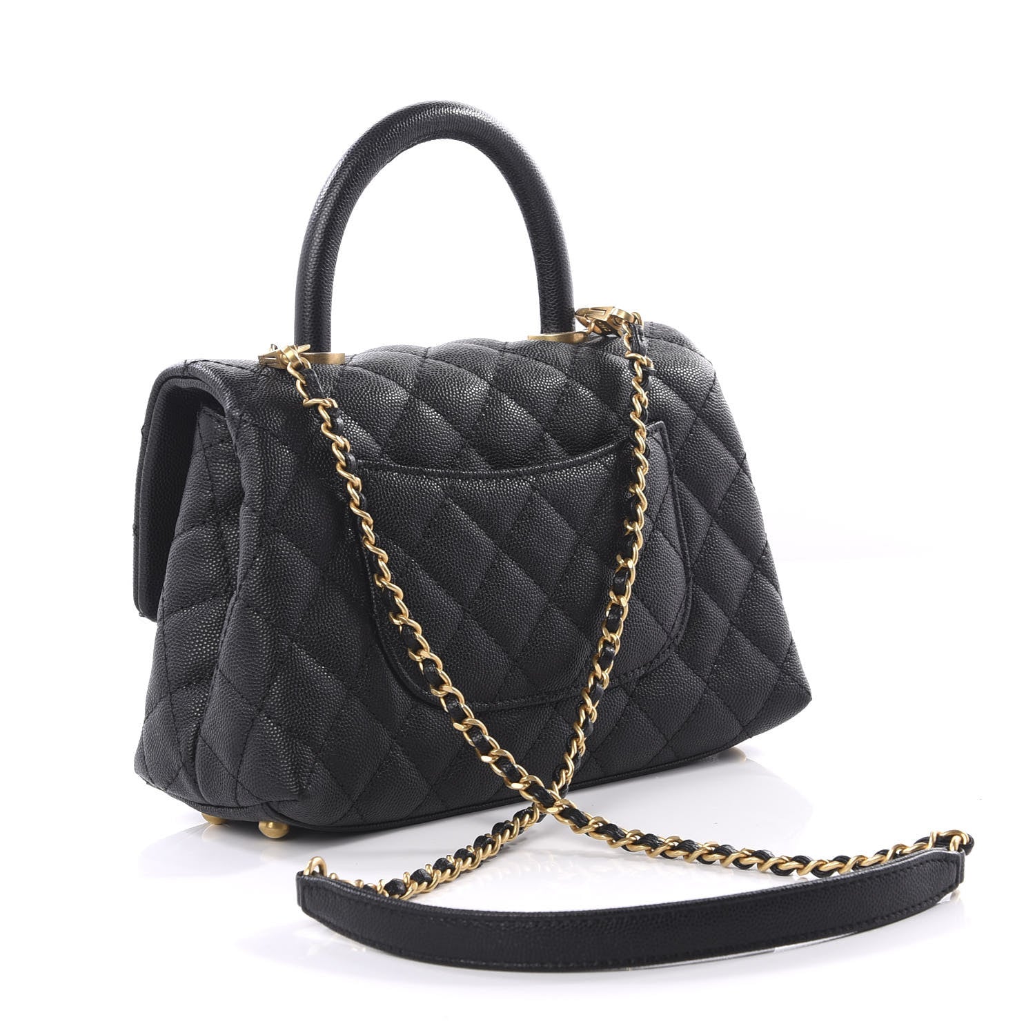 Chanel Caviar Quilted Mini Coco Handle Flap Black 2 of 10