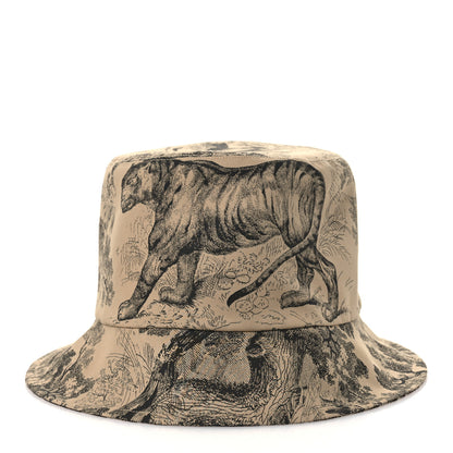 Christian Dior Oblique Toile De Jouy Reversible Teddy-D Brim Bucket Hat 59 Hazelnut Black 10 of 15