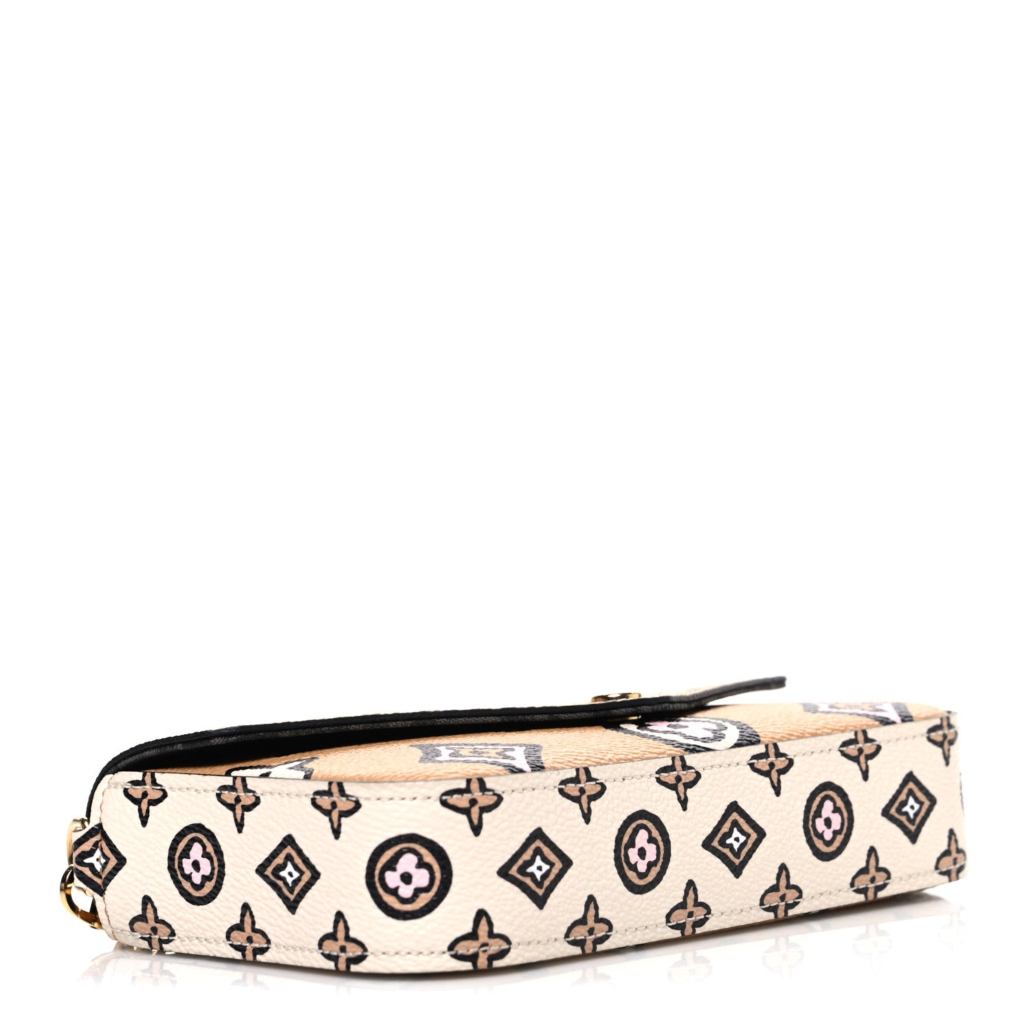 Louis Vuitton Monogram Wild At Heart Felicie Pochette Arizona Creme 4 of 9