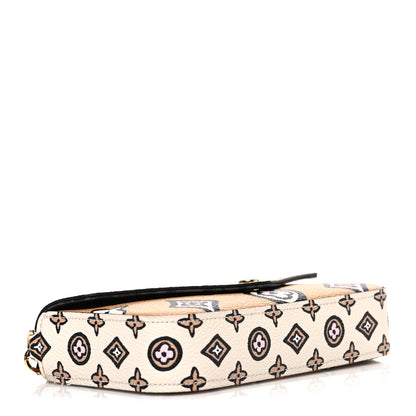 Louis Vuitton Monogram Wild At Heart Felicie Pochette Arizona Creme 4 of 9