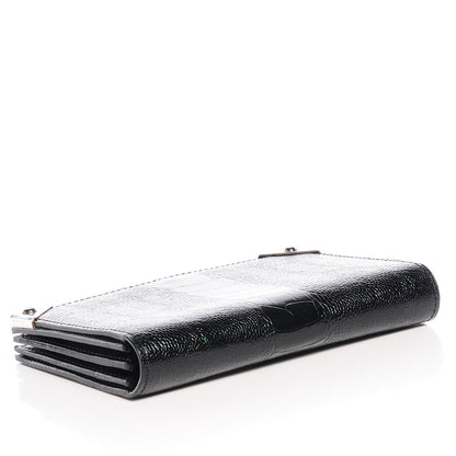 Alexander Wang Ostrich Embossed Leather Prisma Biker Purse Black 4 of 5