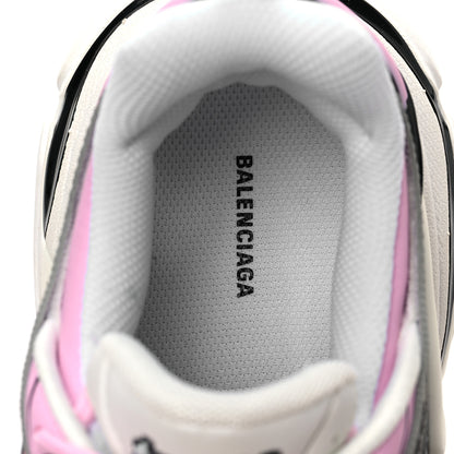 Balenciaga Rubber Mesh Tri-Color Womens Track.2 Open Sneakers 37 Pink Grey White 7 of 7