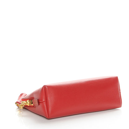 Saint Laurent Calfskin Cosmetic Case New Red 4 of 8