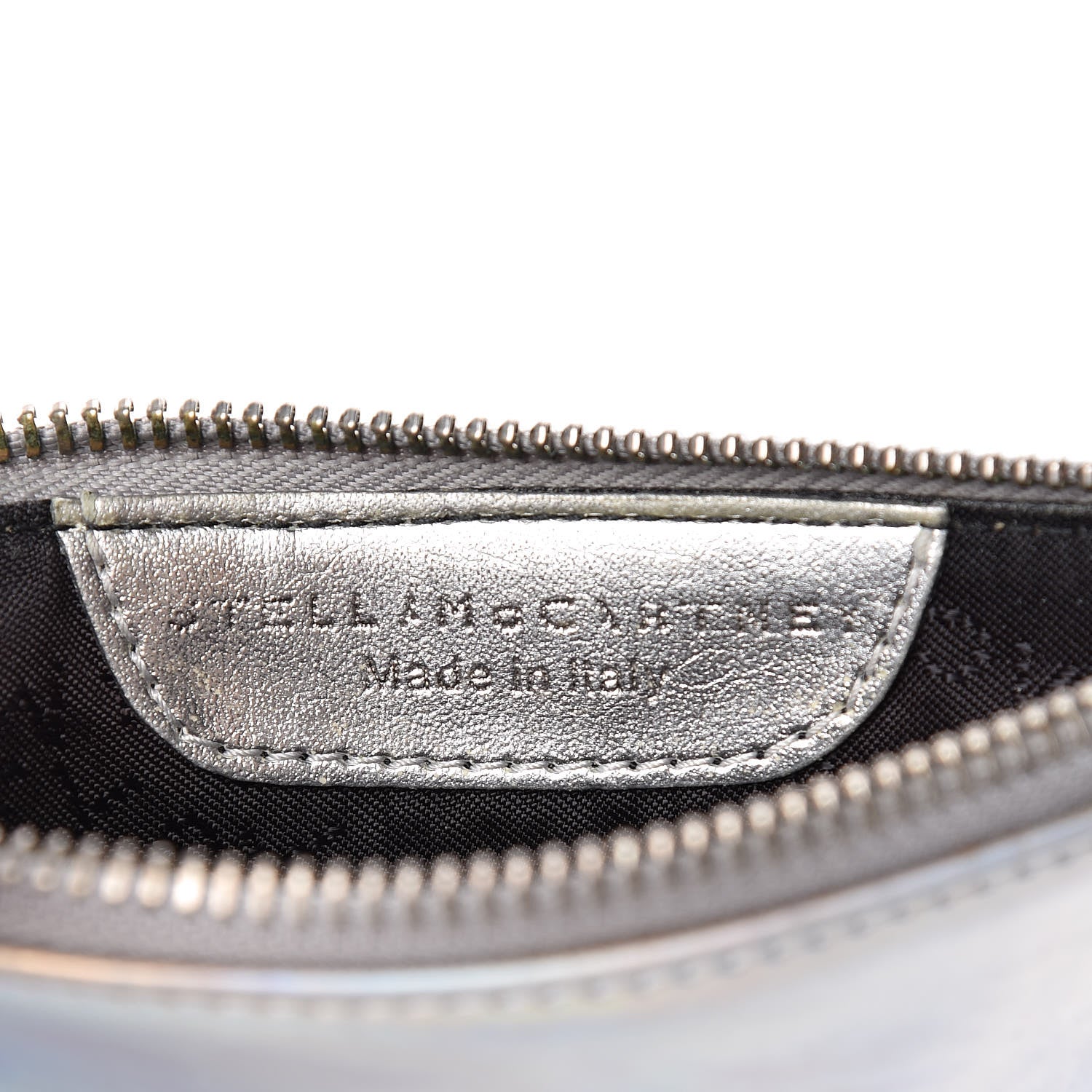 Stella McCartney Holographic Faux Leather Falabella Zip Pouch 6 of 13