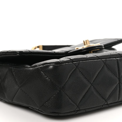 Chanel Caviar Quilted Flap Black 9 of 10