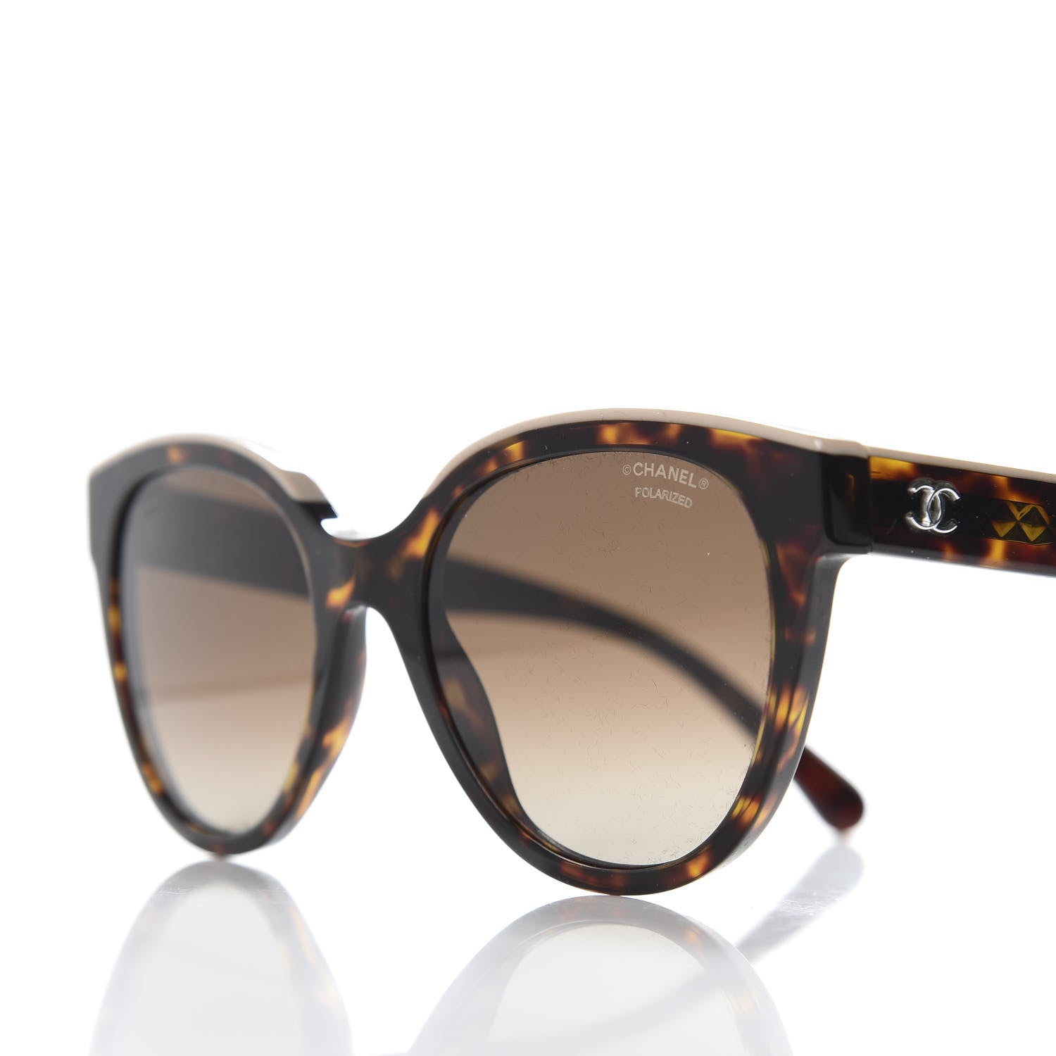 Chanel Acetate CC Butterfly Sunglasses 5414 Tortoise Beige 8 of 9