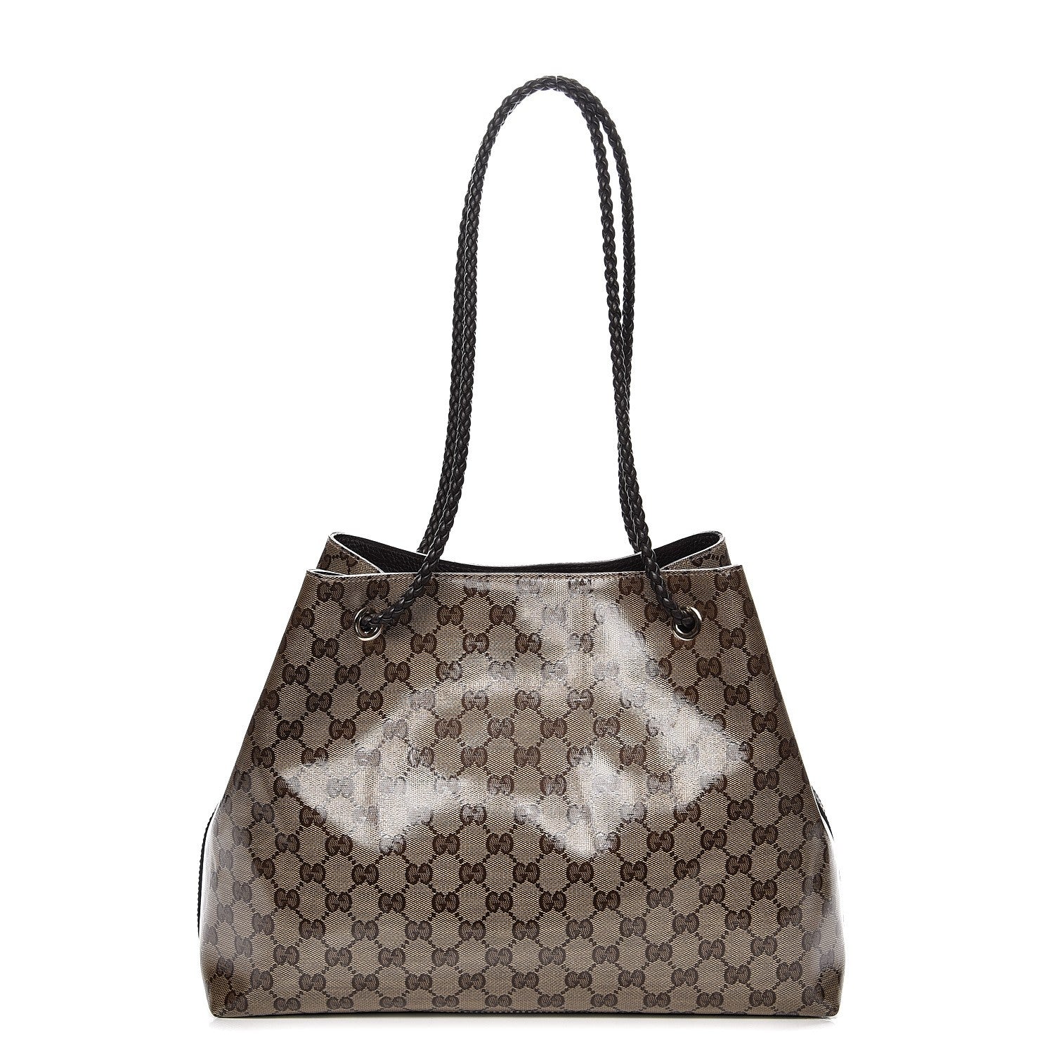 Gucci Crystal Monogram Gifford Shopping Tote Brown 1 of 7
