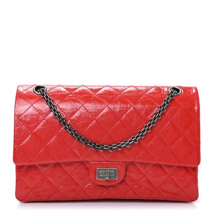 Chanel Aged Glazed Calfskin Quilted 2.55 Reissue 226 Flap Red 1 of 10