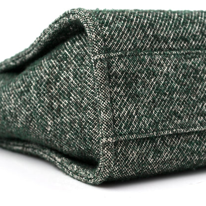 Chanel Mixed Fibers Calfskin Small Deauville Tote Green 8 of 9