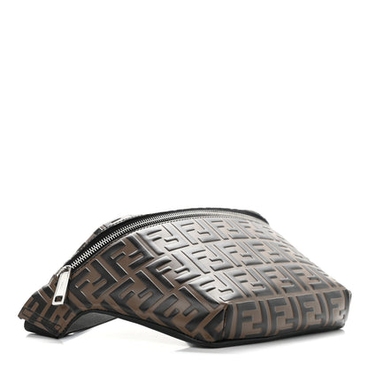 Fendi Vitello Century Bi-Color FF 1974 Embossed Belt Bag Maya Black 4 of 15