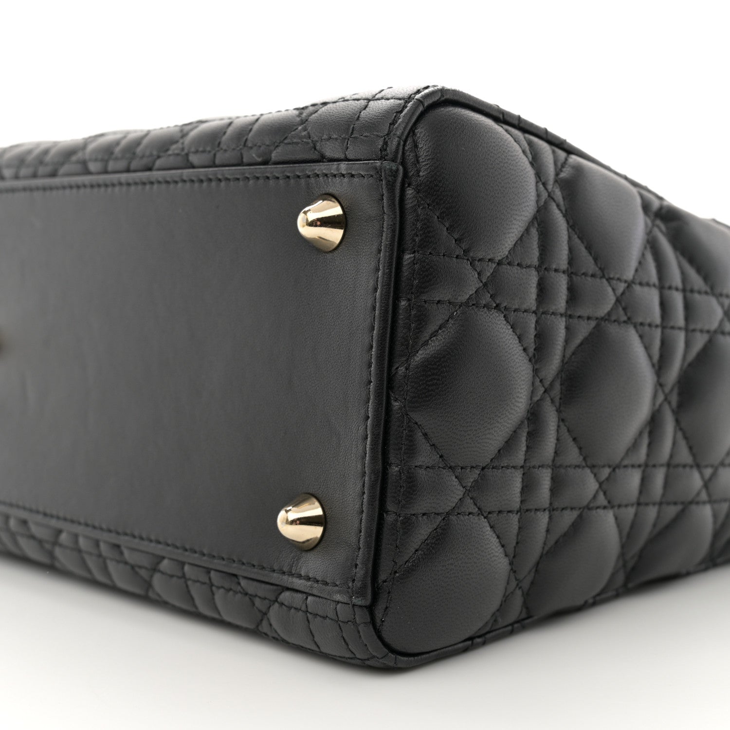 Christian Dior Lambskin Cannage Large Lady Dior Black 10 of 10