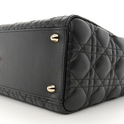 Christian Dior Lambskin Cannage Large Lady Dior Black 10 of 10