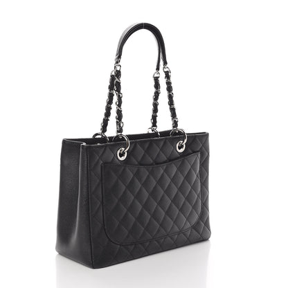 Chanel Caviar Quilted Grand Shopping Tote GST Black 3 of 11