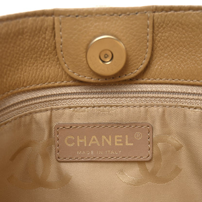 Chanel Calfskin Wood Chain Tote Light Brown 6 of 10