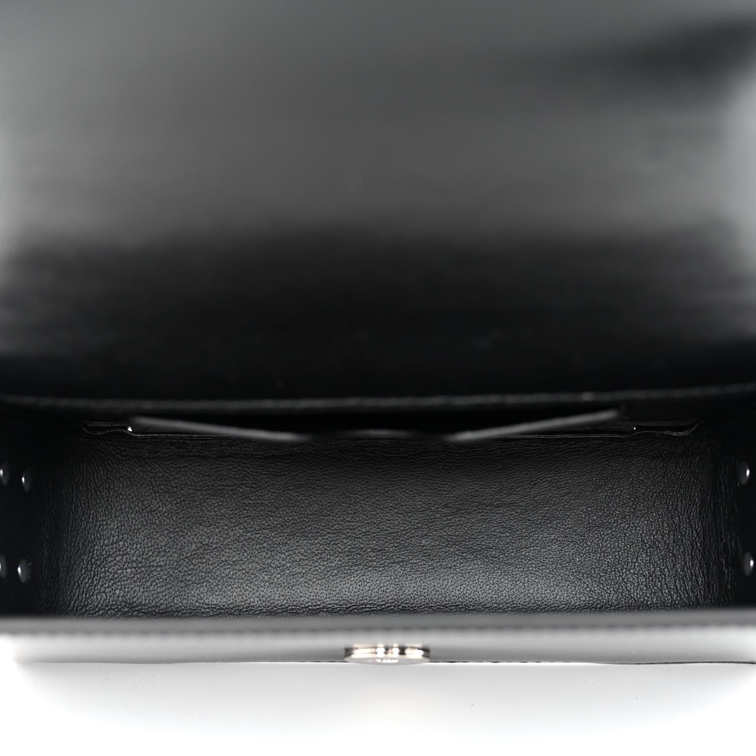 Alexander McQueen Calfskin Studded Jeweled Mini The Biker Knuckle Satchel Black 5 of 10