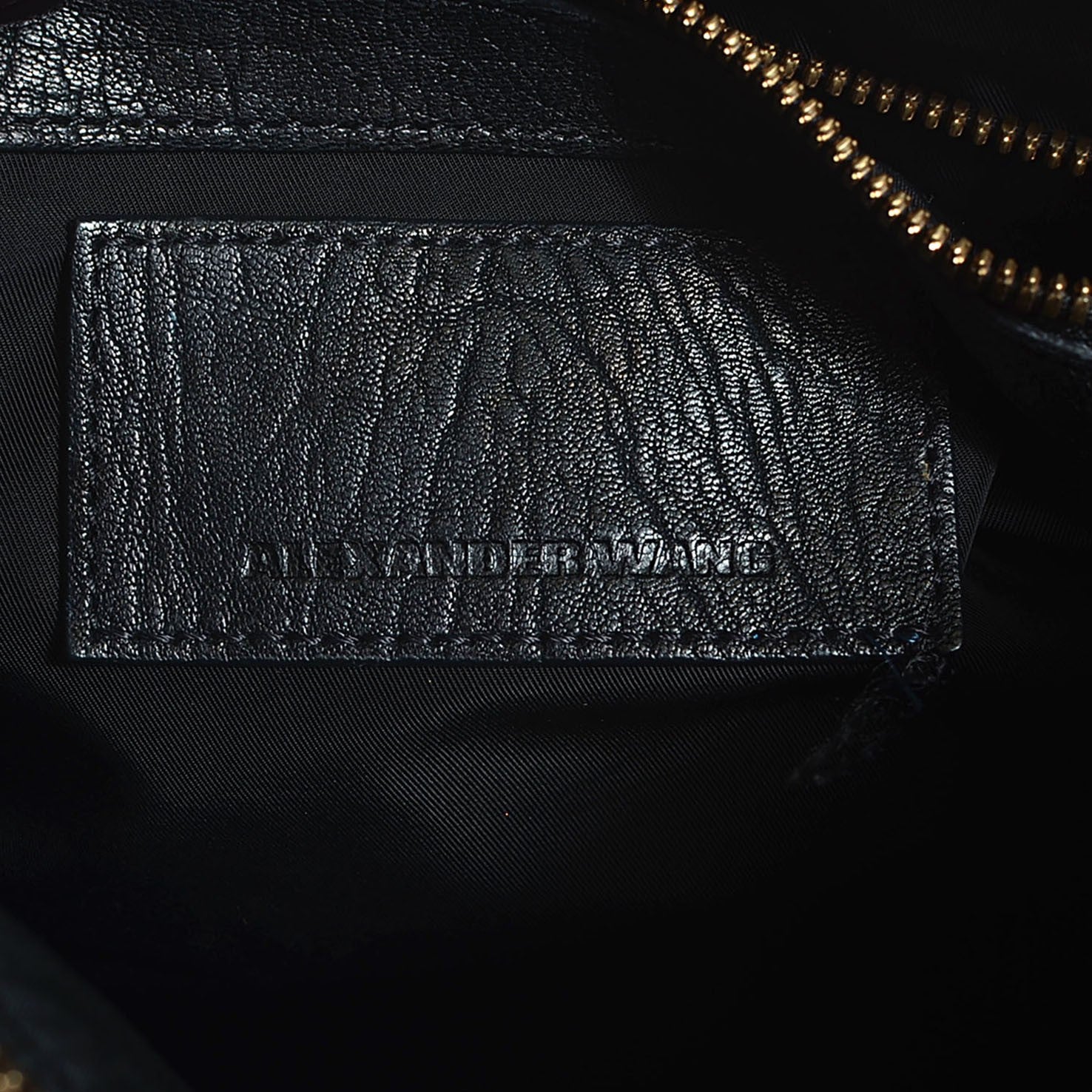 Alexander Wang Pebbled Lambskin Rocco Black Antique Brass Hardware 6 of 7