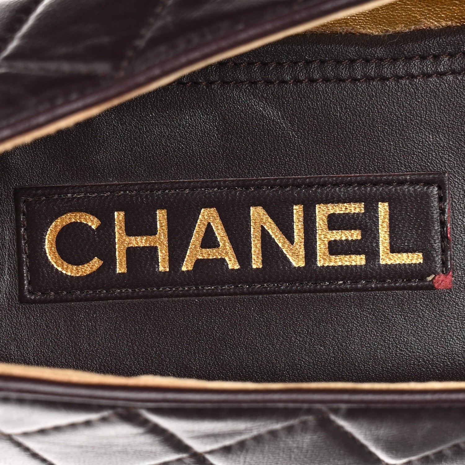 Chanel Lambskin Quilted CC Ballerina Flats 41 Dark Purple 8 of 11