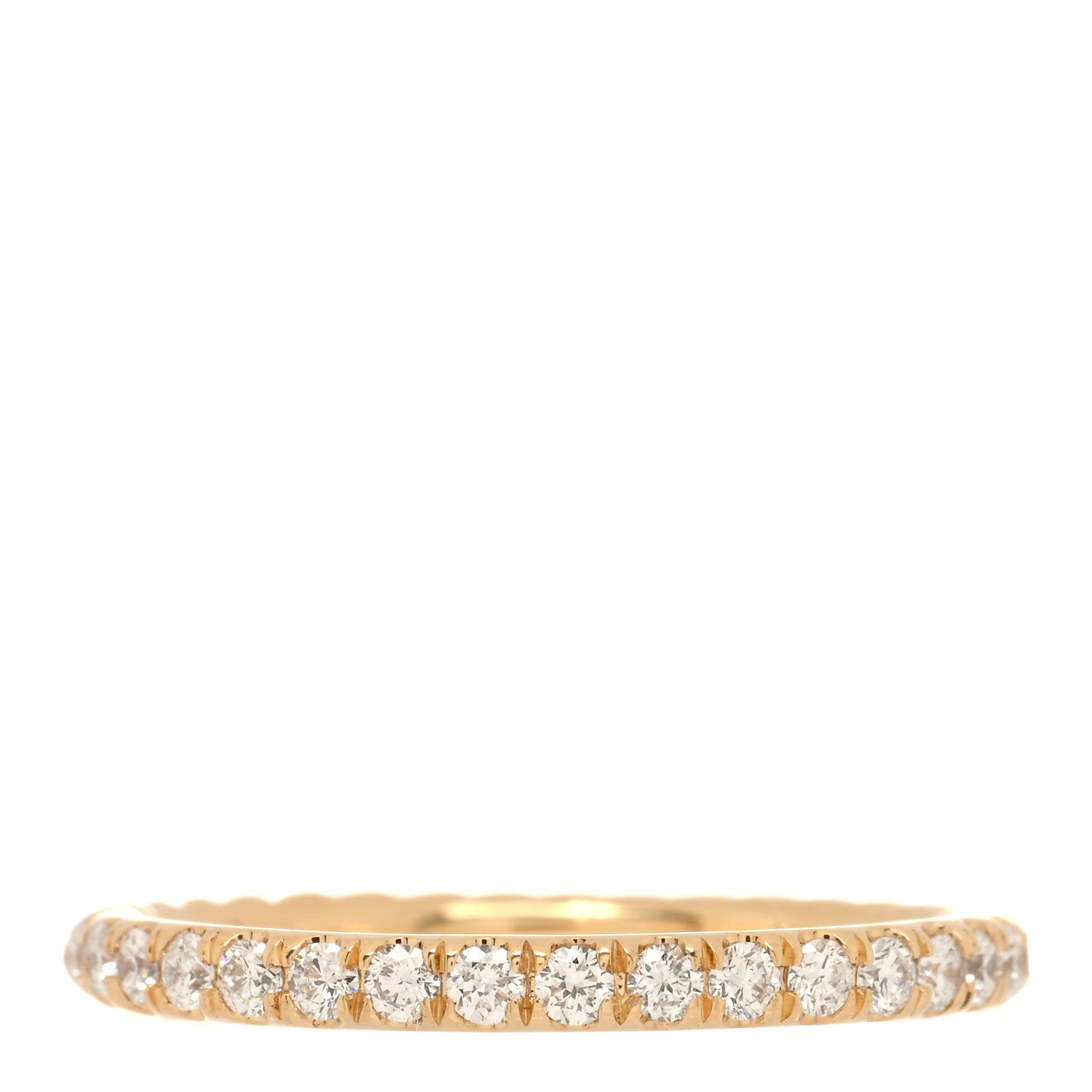 David Yurman 18K Yellow Gold Diamond 2mm Cable Collectibles Band Ring 54 7 1 of 4
