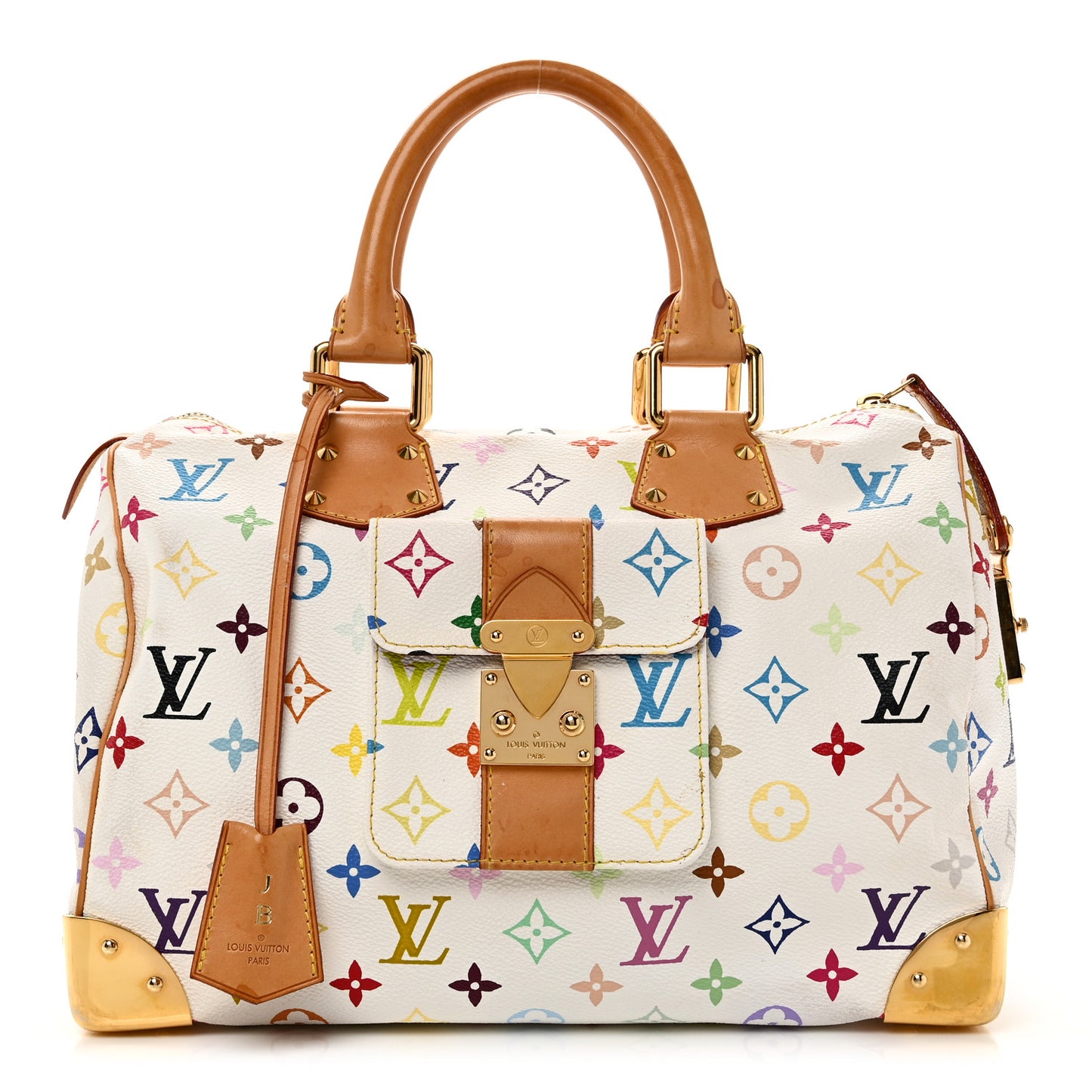 Monogram Multicolor Speedy 30 White
