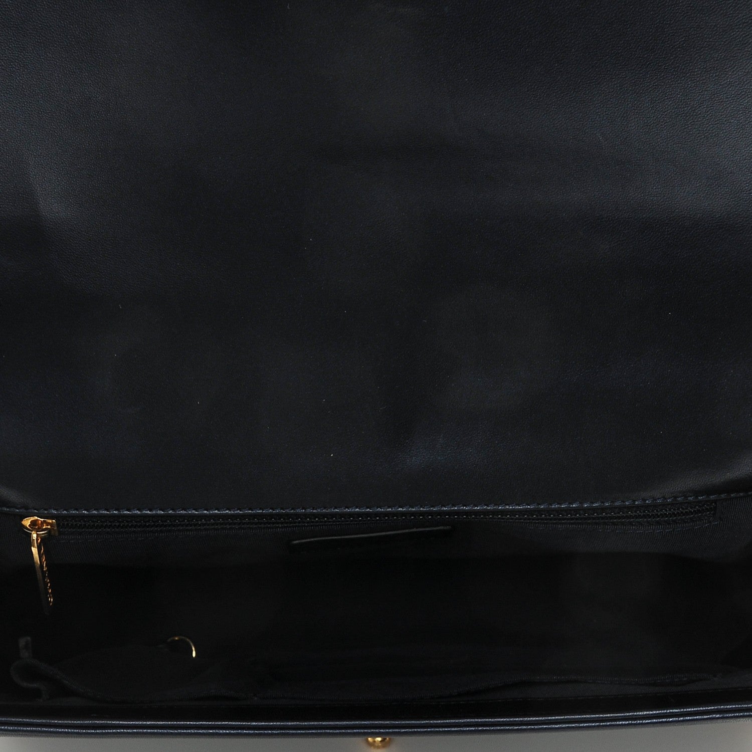 Chanel Lambskin Embossed Large Boy Cube Flap Navy Blue 7 of 9