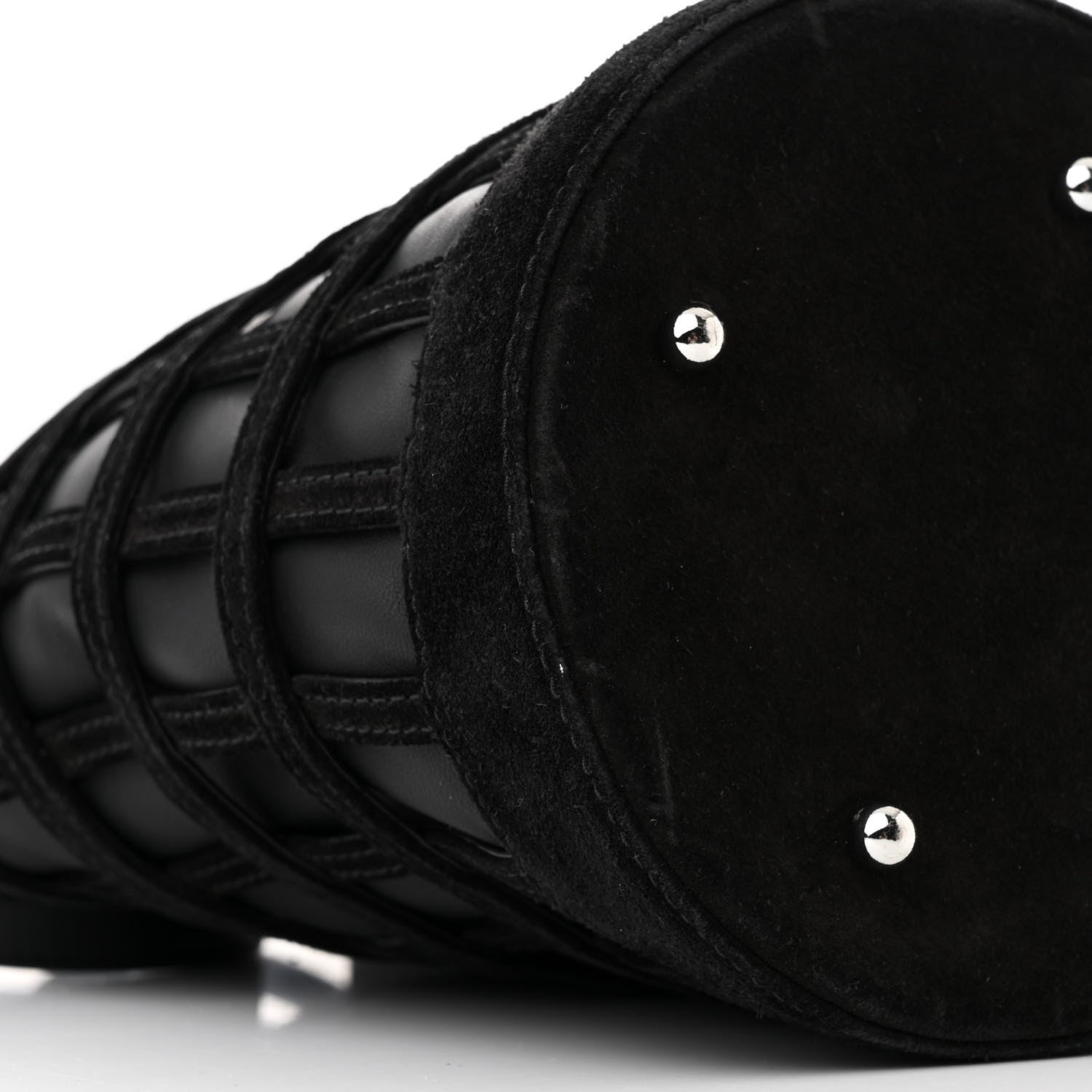 Alexander Wang Suede Calfskin Roxy Mini Bucket Bag Black 11 of 12