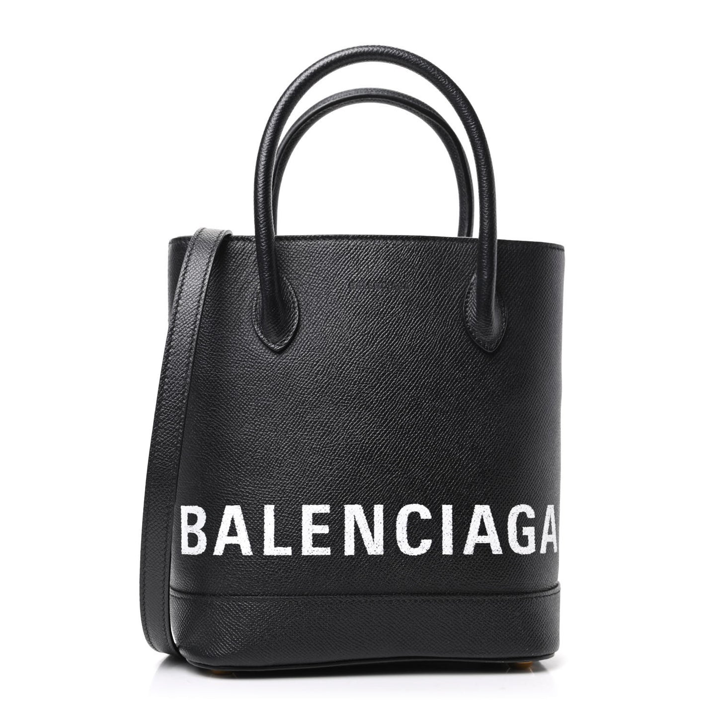 Grained Calfskin Ville Aj Tote XXS Black