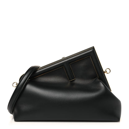 Fendi Shiny Nappa Medium Fendi First Black 1 of 11