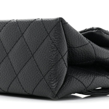 Chanel Grained Calfskin Quilted 2.55 Reissue Flap Belt Bag Clutch Black 8 of 9