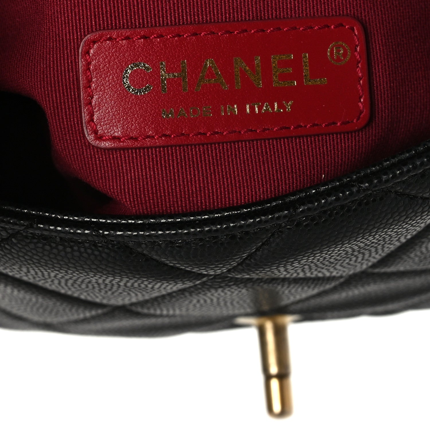 Chanel Caviar Quilted Small Twist Your Buttons Flap Black 7 of 9