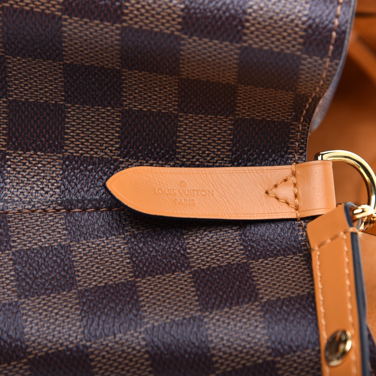 Damier Ebene Neonoe MM Safran
