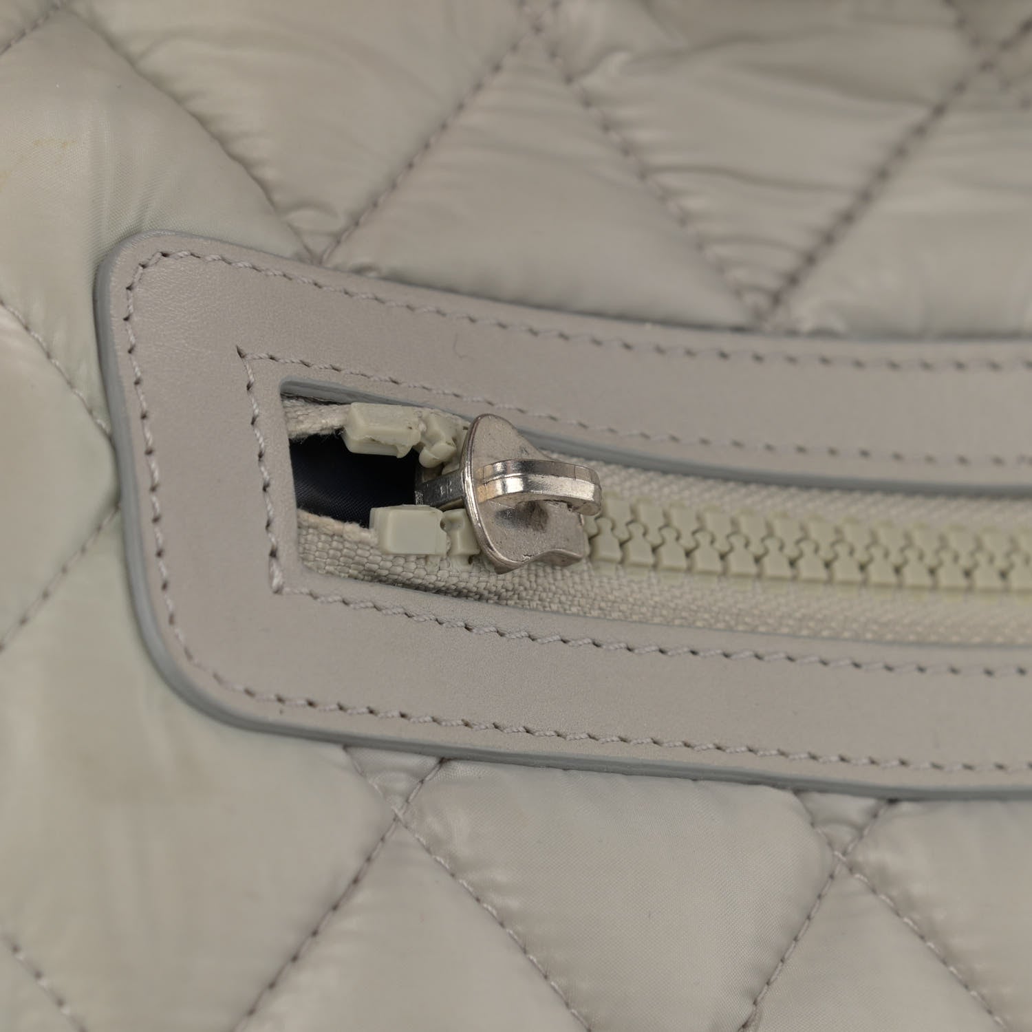 Chanel Nylon Coco Cocoon Bowler White 10 of 13