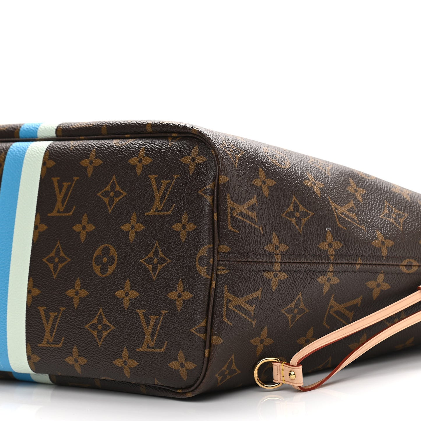 Monogram My LV Heritage Neverfull MM Blue Clair White