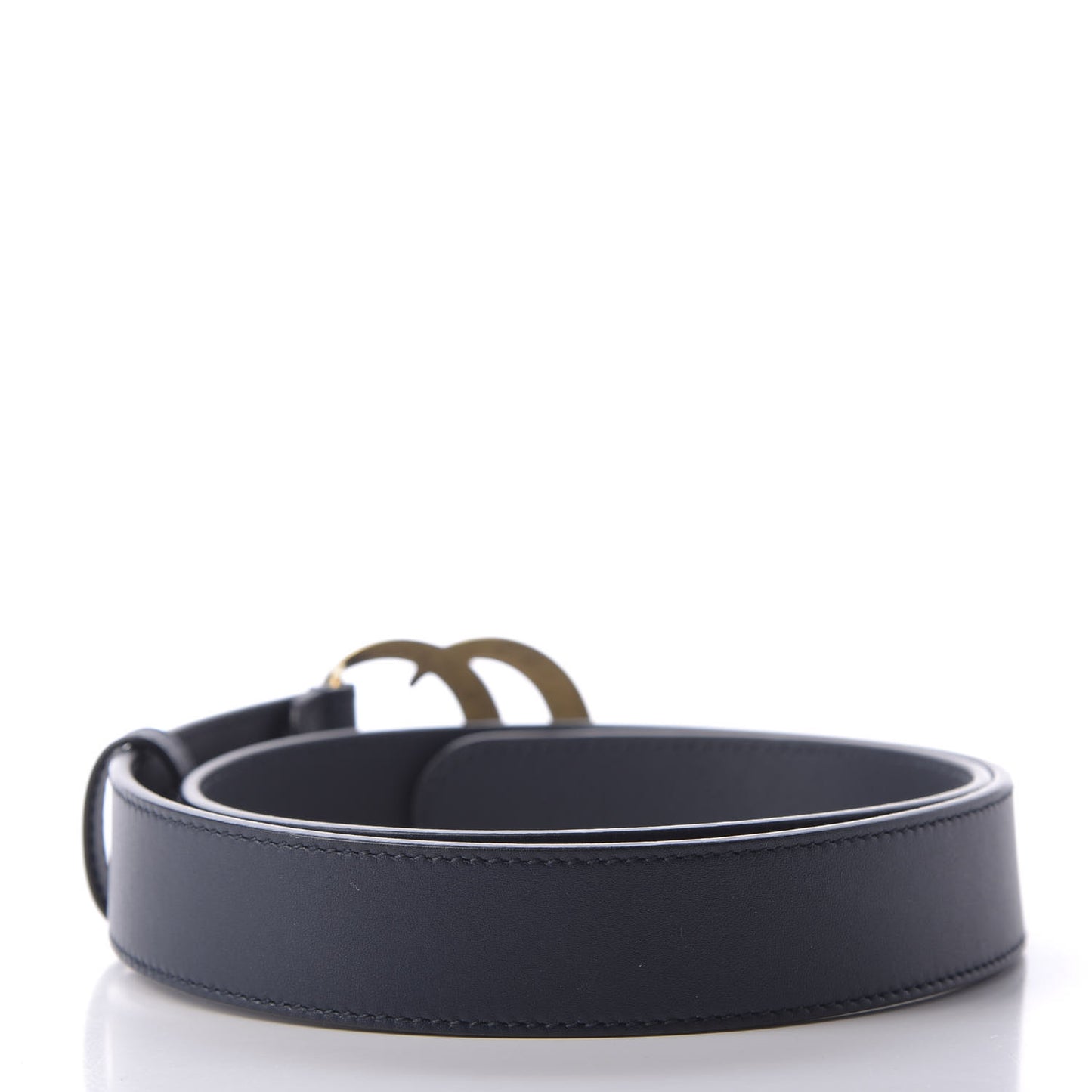 Moon Calfskin Double G 30mm Belt 80 32 Blue