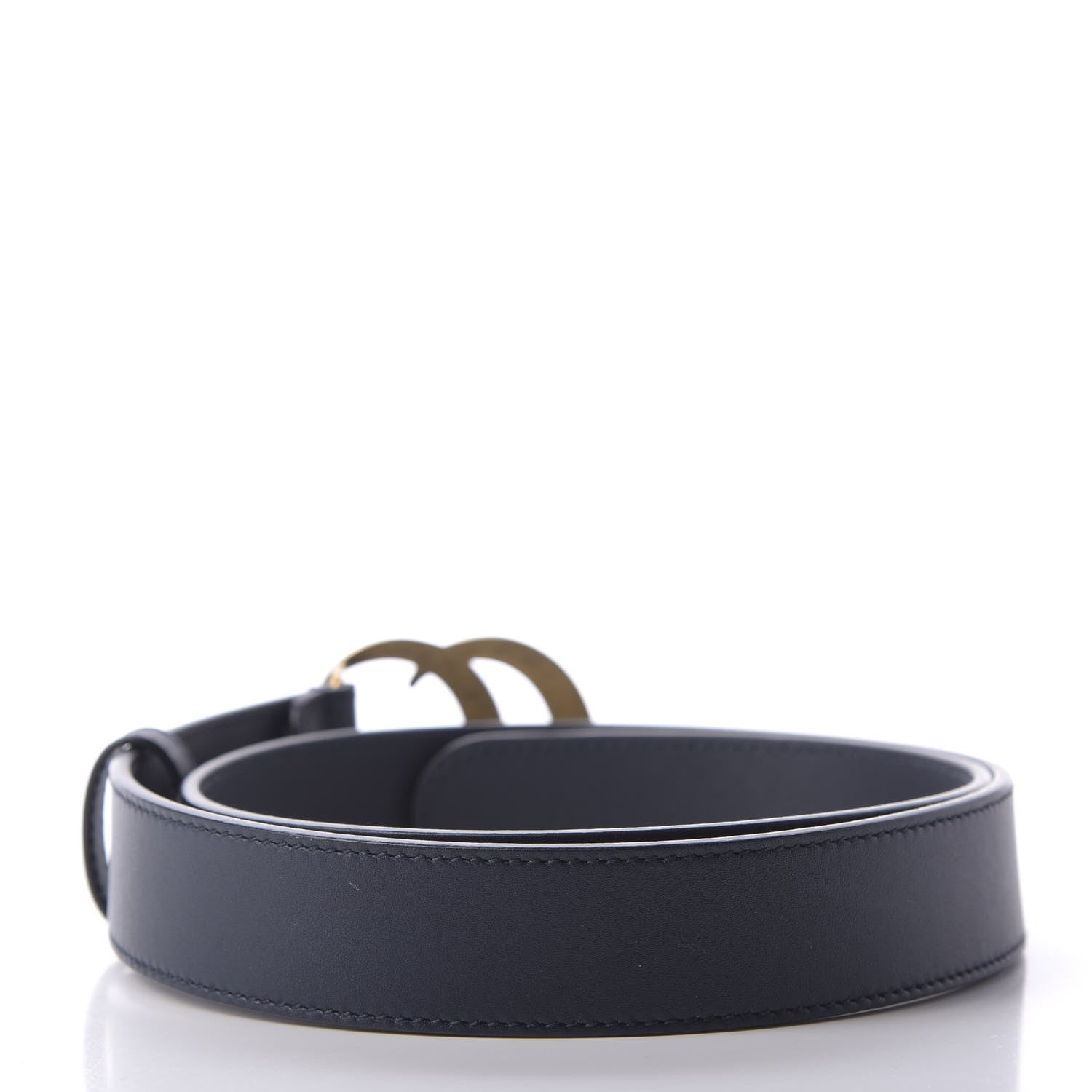Gucci Moon Calfskin Double G 30mm Belt 80 32 Blue 2 of 3