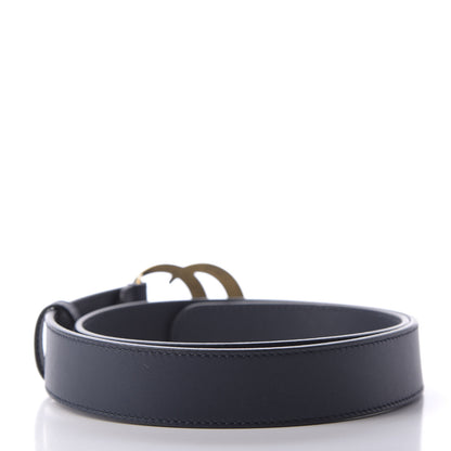 Gucci Moon Calfskin Double G 30mm Belt 80 32 Blue 2 of 3
