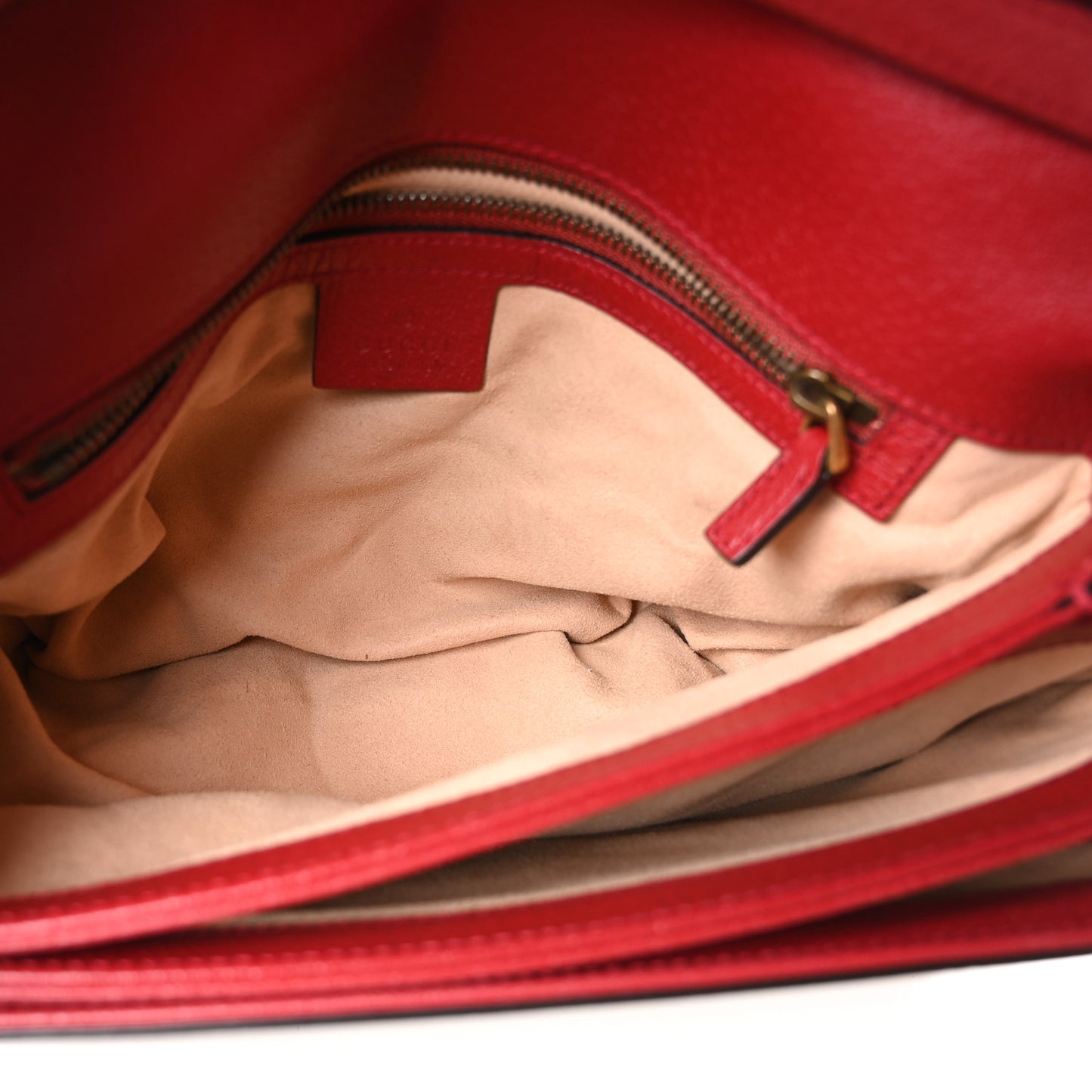 GG Supreme Monogram Medium Queen Margaret Shoulder Bag Red