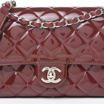 Chanel Patent Quilted Large Coco Shine Flap Burgundy 8 of 11